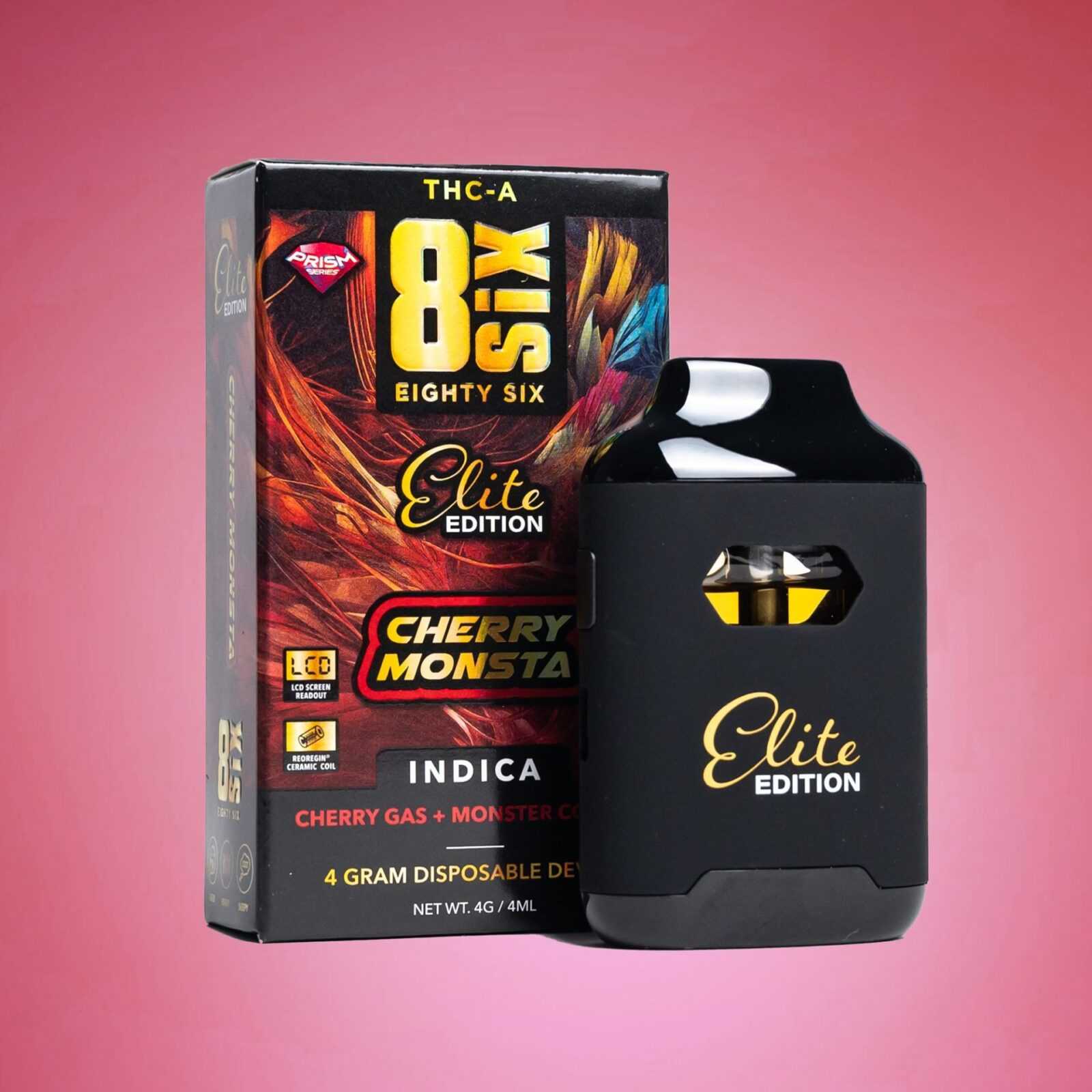 Cherry Monsta 4G THCA Vape, Cherry Gas strain