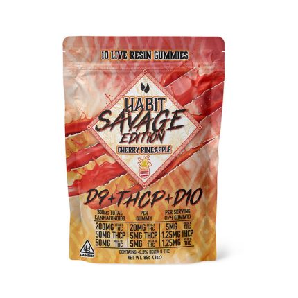 Cherry Pineapple THC Gummies 10ct - Houston Edibles