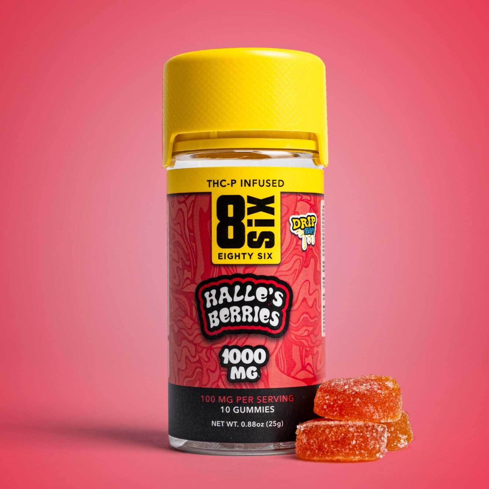 Halle’s Berries Strawberry THC-P Gummies - 1000mg Houston Edibles