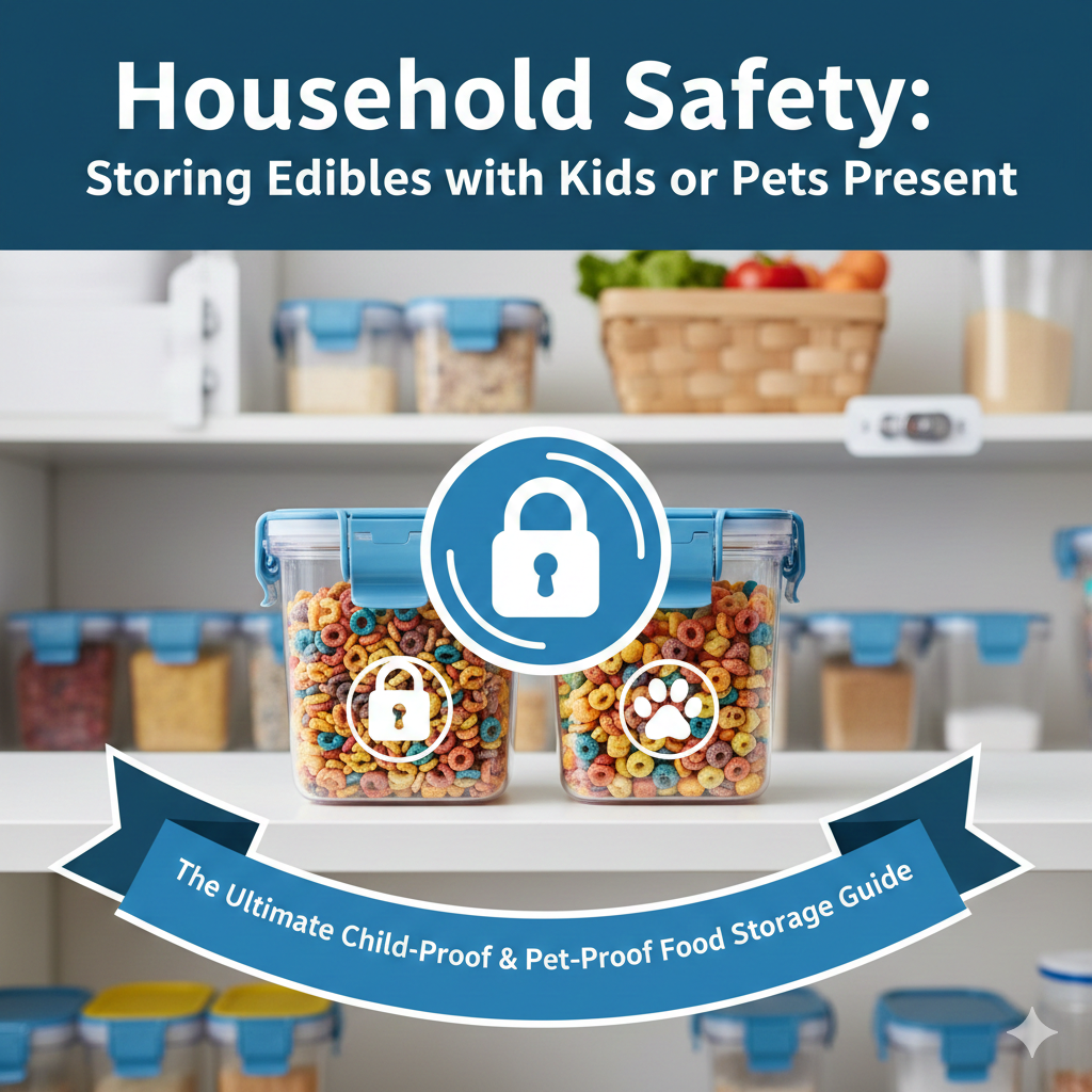 Household Safety: Storing Edibles with Kids or Pets Present | The Ultimate Child-Proof & Pet-Proof Food Storage Guide